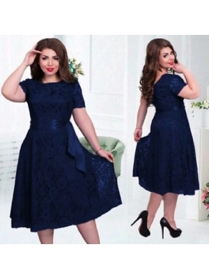 Baju Korea Jumbo Drs Meli Vb Navy