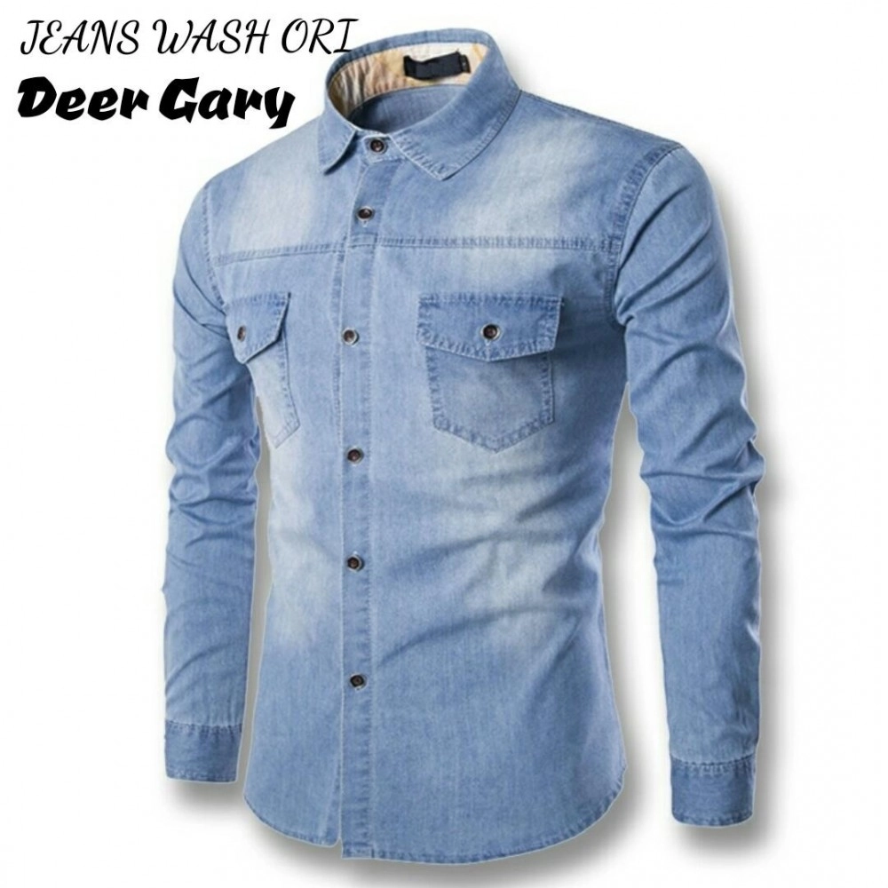 Baju Pria Kmj Jeans Man Pp Deer Gary Light Baju Pria Kmj Jeans Man Pp Deer Gary Light