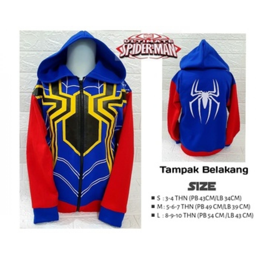 Baju Anak Kd Jkt Spiderman Ultimate Ga Biru Baju Anak Kd Jkt Spiderman Ultimate Ga Biru