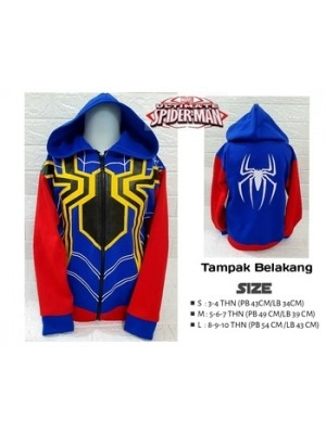 Baju Anak Kd Jkt Spiderman Ultimate Ga Biru