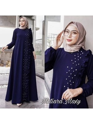 Baju Wanita Hj Maxi Mutiara Us Navy