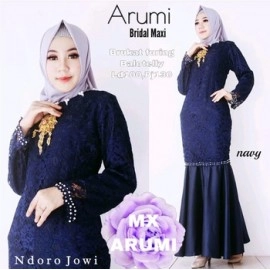 Baju Wanita Hj Maxi Arumi Rd Navy
