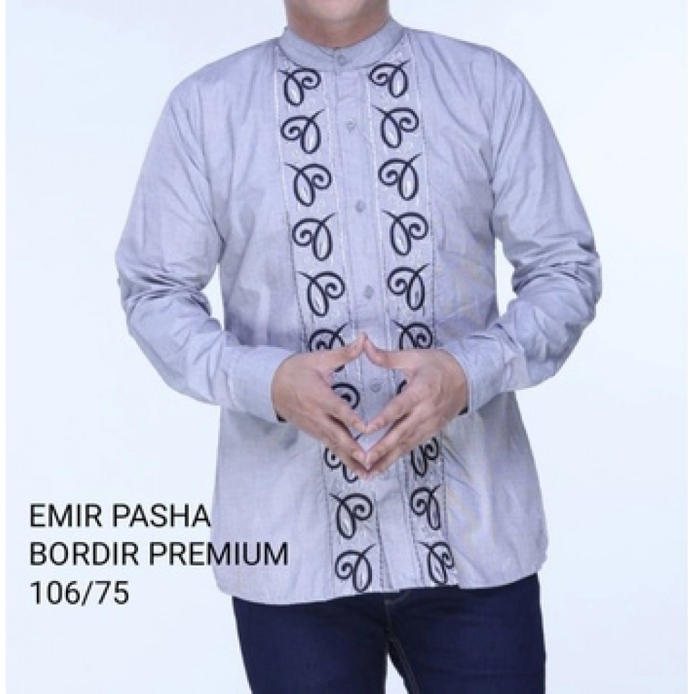 Baju Pria Koko Bordir Emir Pp