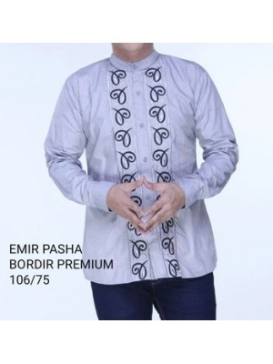 Baju Pria Koko Bordir Emir Pp