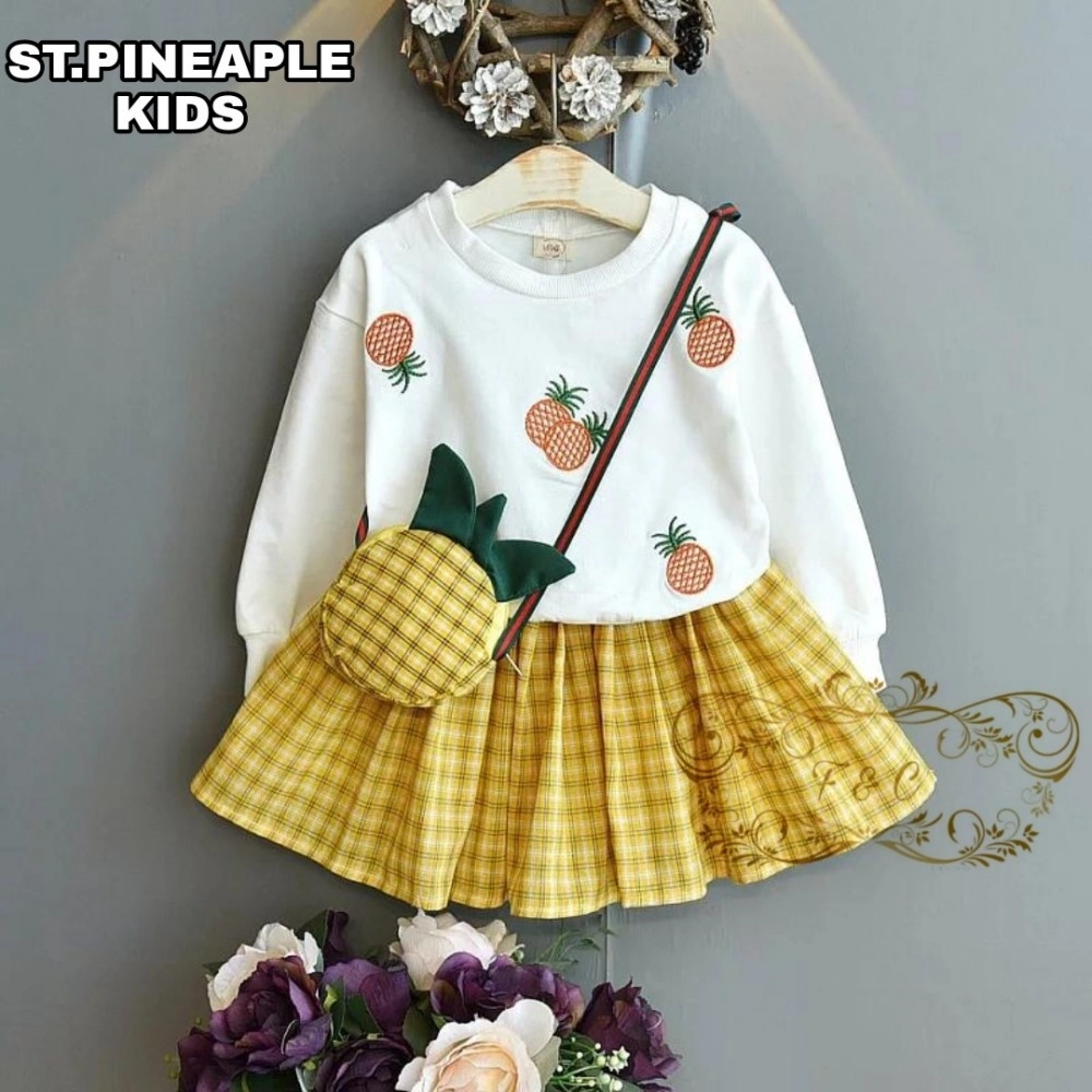 Baju Anak Kd St Pineaple Ff Putih