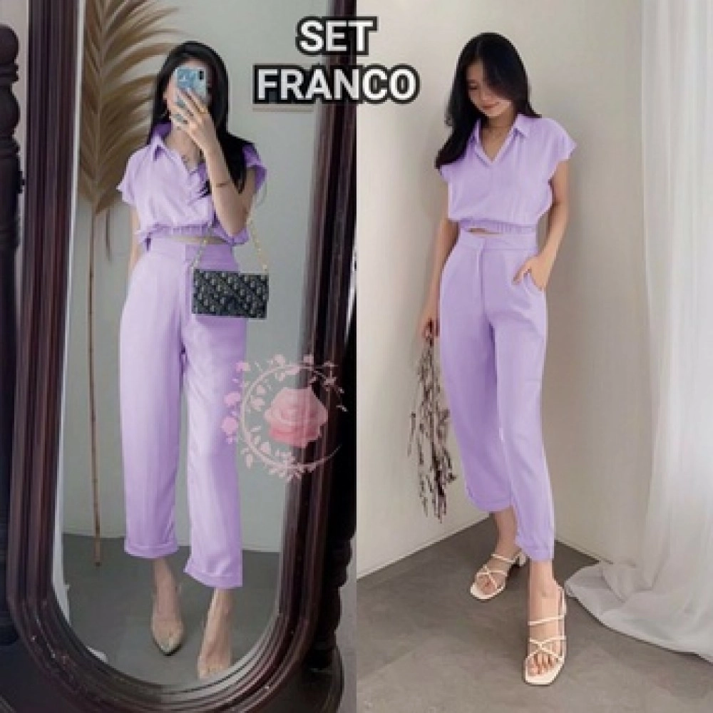 Baju Wanita Jumbo St Franco Mb Lilac