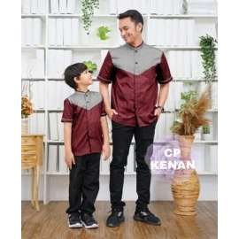 Baju Couple Cp Koko Kenan Rd Maroon