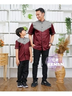 Baju Couple Cp Koko Kenan Rd Maroon