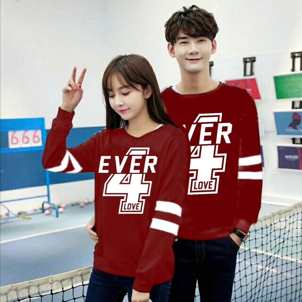 Baju Couple Cp 4Ever Vb Maroon