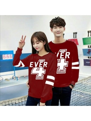 Baju Couple Cp 4Ever Vb Maroon