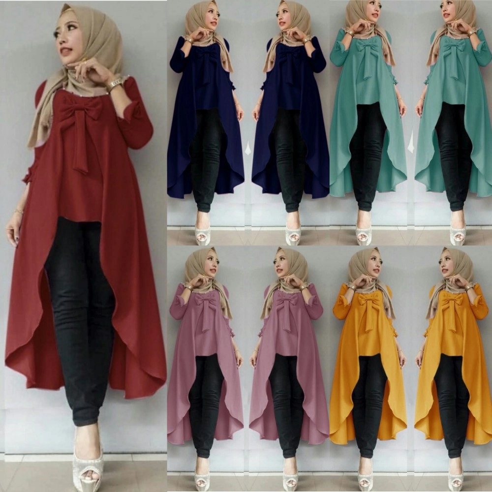 Baju Korea Tunik Viane Polos