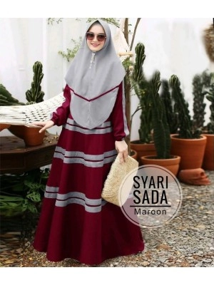 Baju Korea Hj Syari Sada Ra Maroon