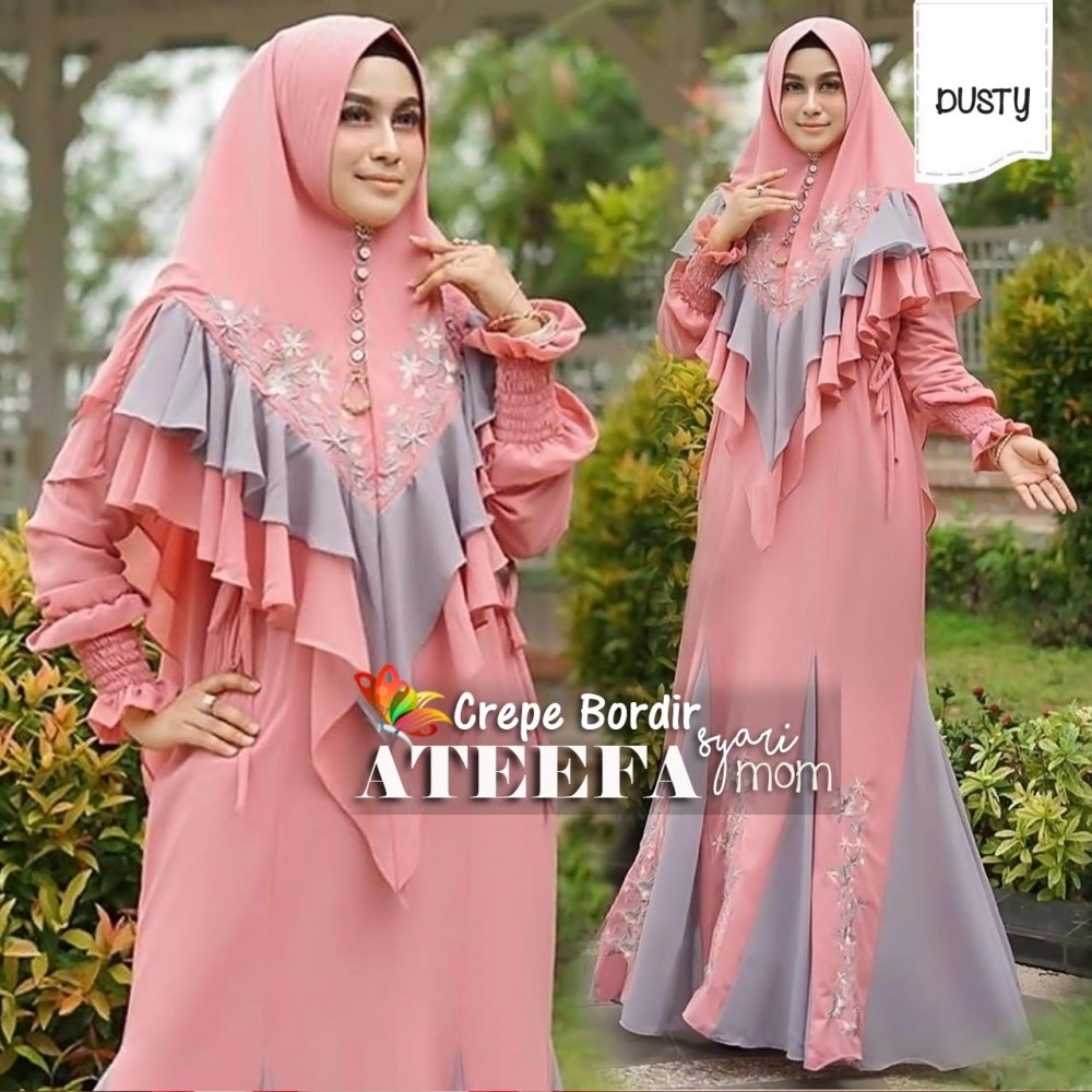 Baju Korea Hj Syari Ateefa Jc Dusty