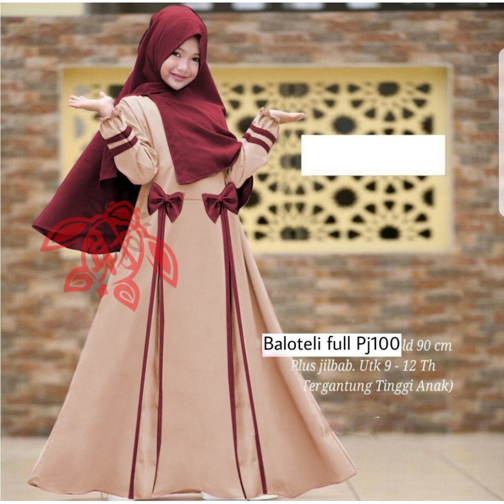 Baju Anak Kd Hj Syari Listybow Ed Mocca Baju Anak Kd Hj Syari Listybow Ed Mocca