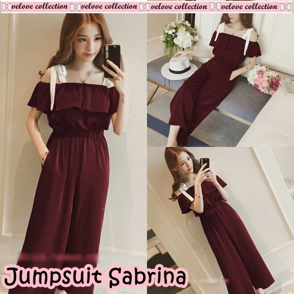 Baju Korea Js Sabrina Vl Maroon Baju Korea Js Sabrina Vl Maroon
