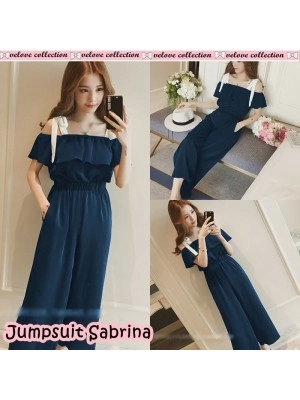 Baju Korea Js Sabrina Vl Navy