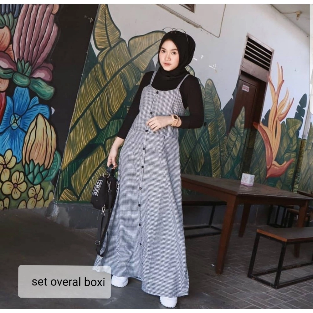 Baju Korea St Overall Boxi Ra