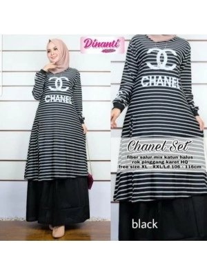 Baju Korea St Chacha Ra Hitam