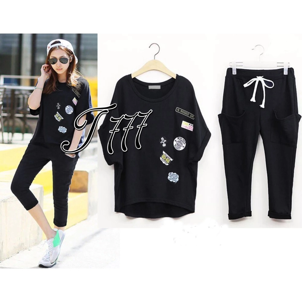 Baju Korea St Champion Ql Black