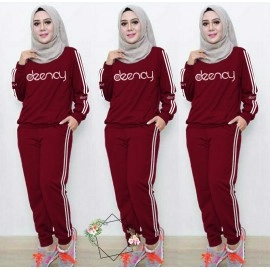 Baju Korea St Dinda Vb Maroon