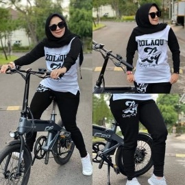 Baju Korea St Everyday Bike Raus Black