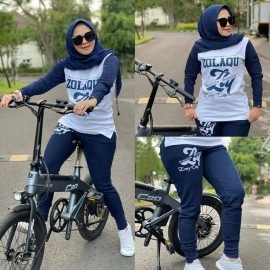 Baju Korea St Everyday Bike Raus Navy