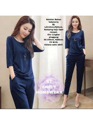 Baju Wanita St Emily Homewear Vl Navy