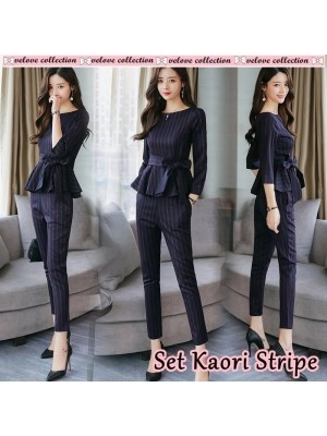 Baju Wanita St Kaori Stripe Vl Navy