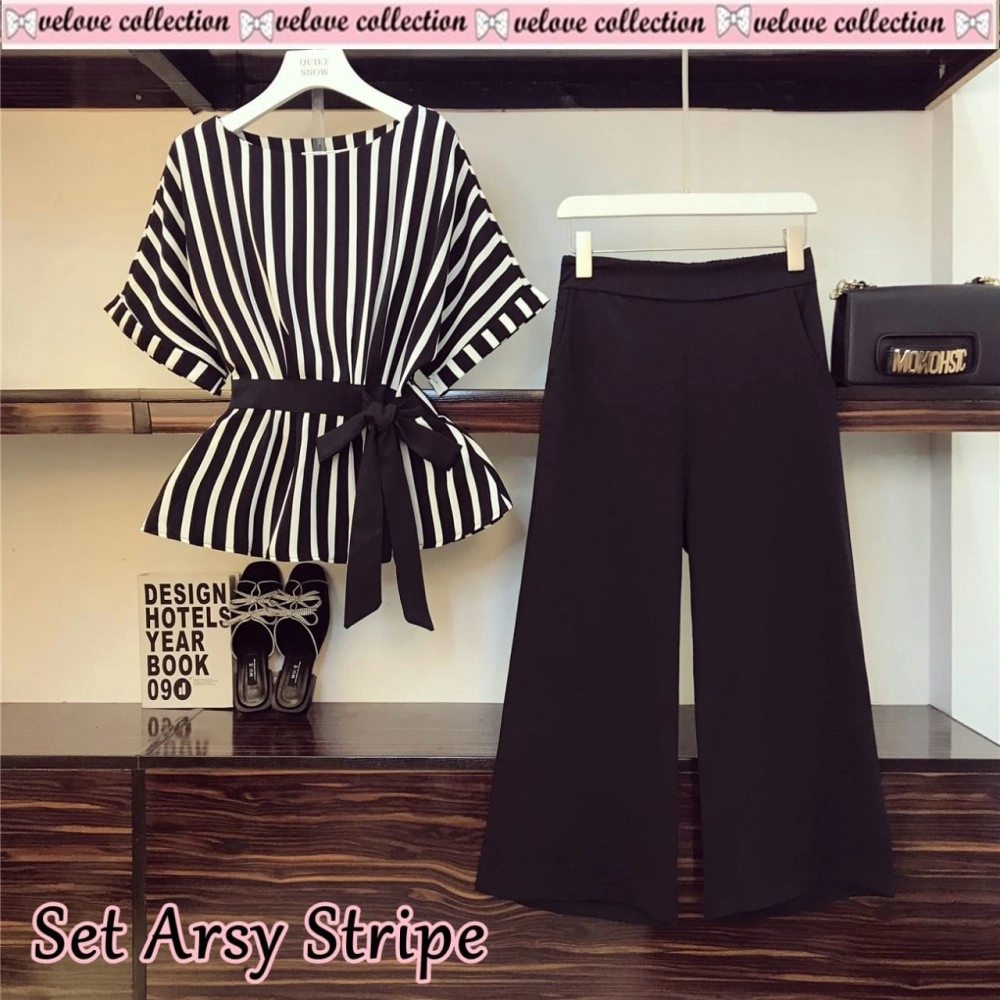 Baju Wanita St Arsy Stripe Wedges Vl