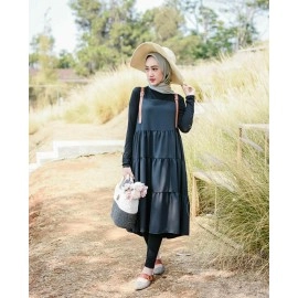 Baju Korea Tunik Keanny Go Navy