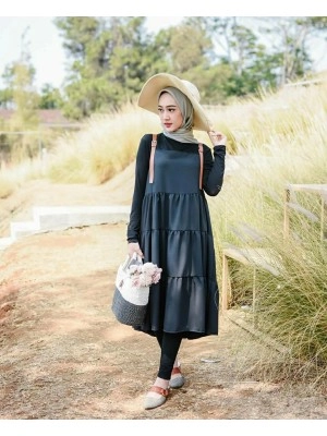 Baju Korea Tunik Keanny Go Navy