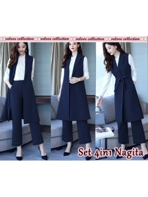 Baju Korea St Nagita Vl Navy