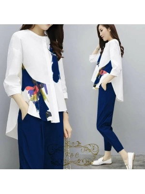 Baju Korea St Beatrice Ff Navy