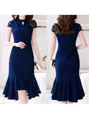 Baju Korea Drs Sophia Sl Navy