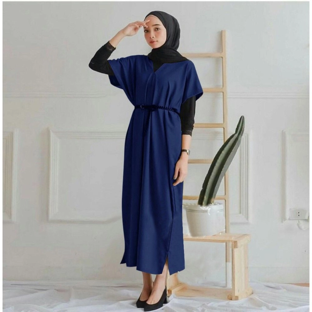 Baju Korea Tunik Daisha Go Navy