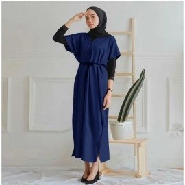 Baju Korea Tunik Daisha Go Navy