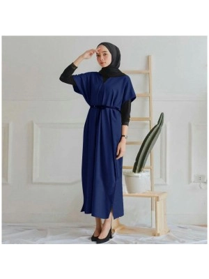 Baju Korea Tunik Daisha Go Navy