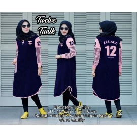 Baju Korea Tunik Twelve Us Navy