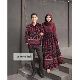 Baju Couple Cp Nurhalizah Ra Maroon