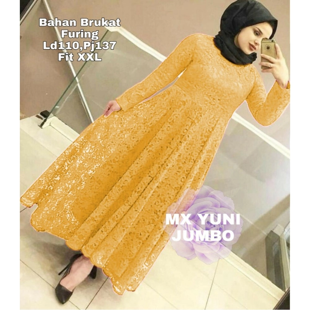 Baju Korea Jumbo Hj Maxi Yuni 3Xl Rd Mustard Baju Korea Jumbo Hj Maxi Yuni 3Xl Rd Mustard