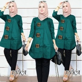 Baju Korea Tunik Inka Hn Toska