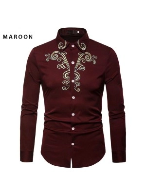 Baju Pria Kmj Koko Man Robert Rr Maroon