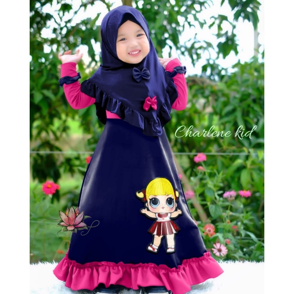 Baju Anak Kd Hj Syari Charlene Vol3 Navy Baju Anak Kd Hj Syari Charlene Vol3 Navy