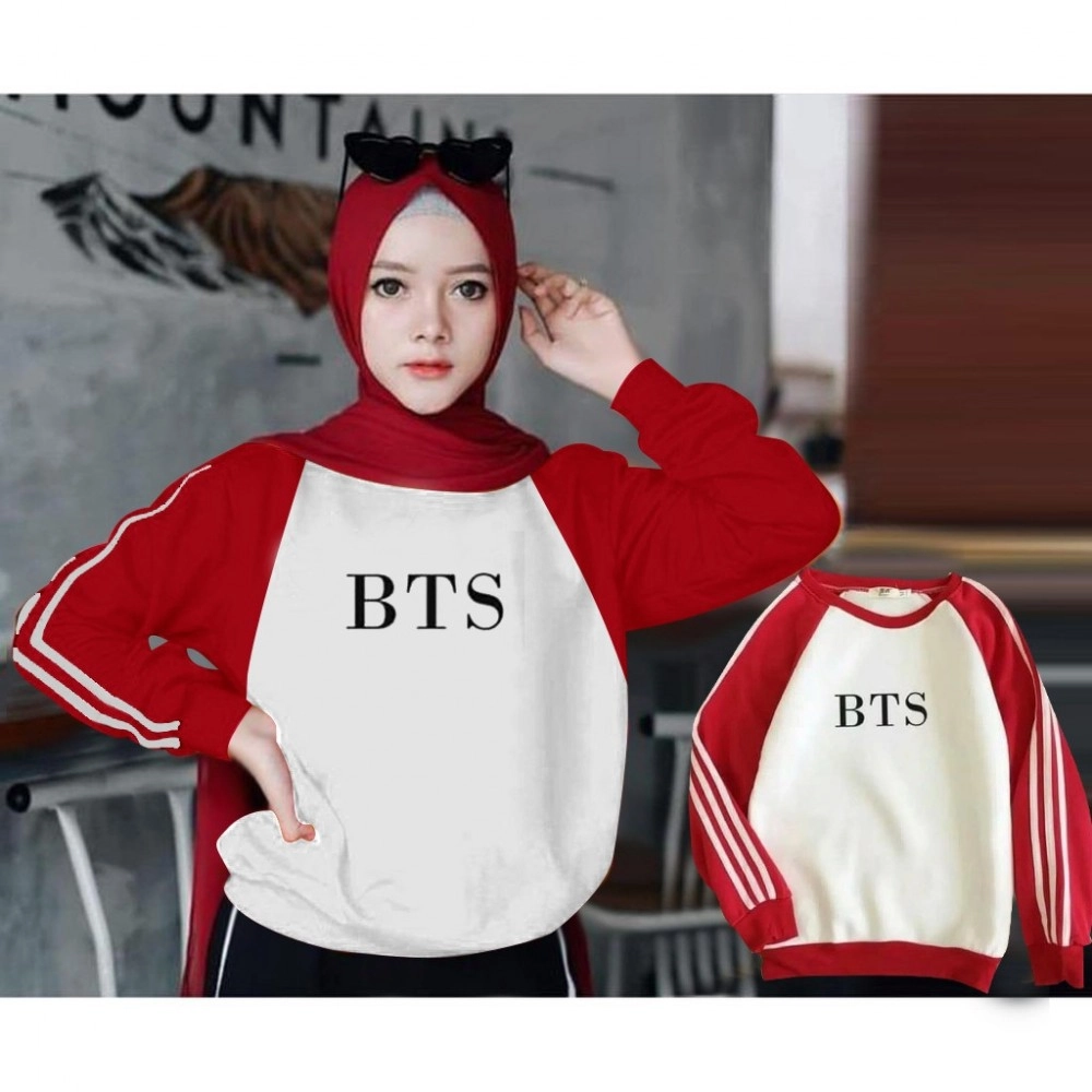 Baju Korea Sw Bts Kim Vb Red