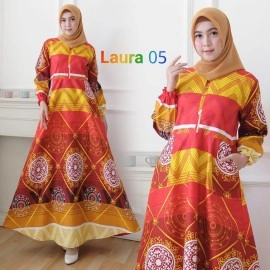 Baju Korea Hj Maxi Laura 05