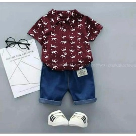 Baju Anak Kd St Crown Vd Maroon