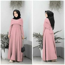 Baju Korea Hj Maxi Sandra Ra Dusty