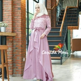 Baju Korea Hj Maxi Casilda Jc Dusty