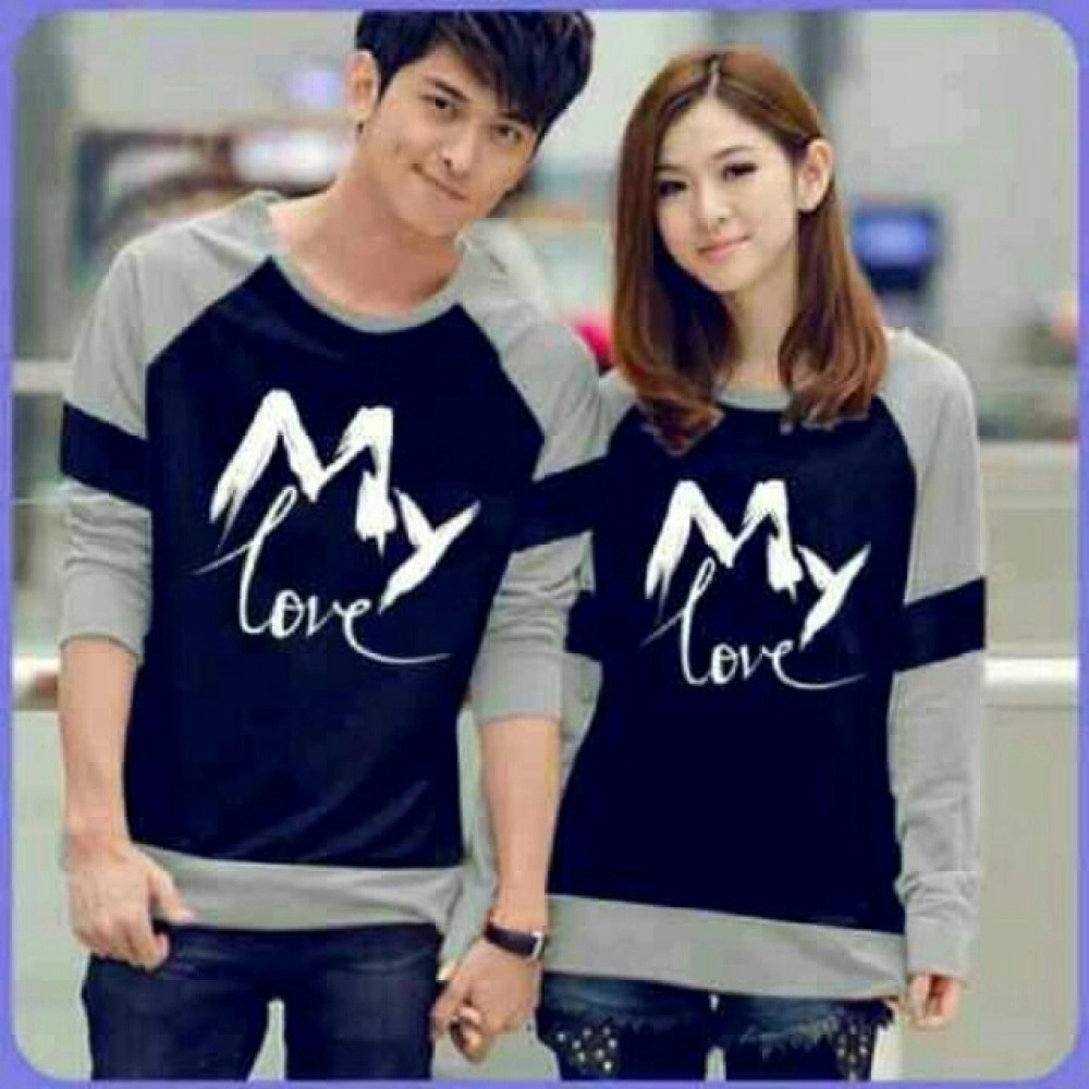 Baju Couple Cp Mylove Navy Baju Couple Cp Mylove Navy