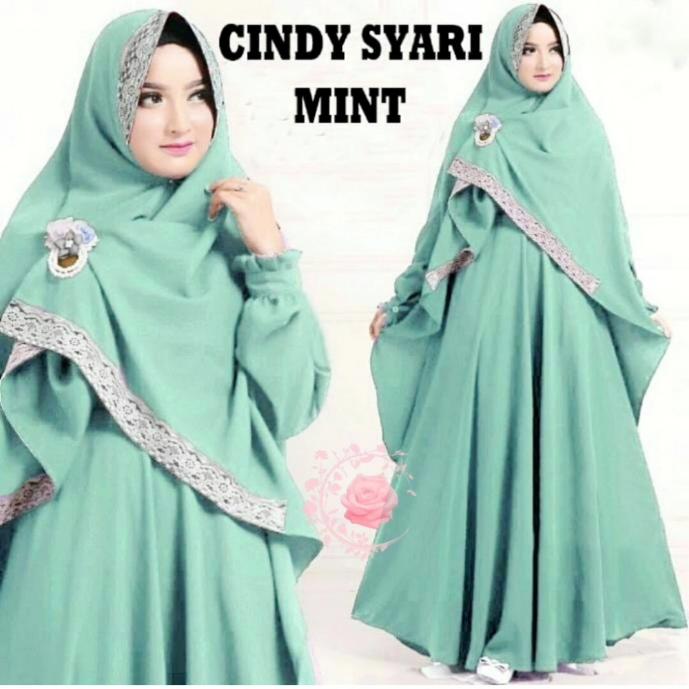 Baju Wanita Hj Syari Cindy Mb Mint